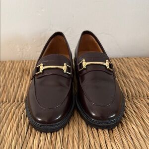 H&M Classic Brown Leather Loafers